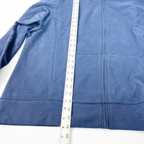 L.L. Bean Sweater Womens 3X Zip up Hoodie Lightweight Stretch Navy Blue New - Picture 4 of 7